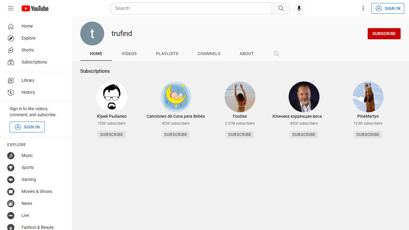 trufind - YouTube